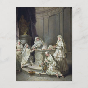 Vestal Virgins, 1727 Postcard