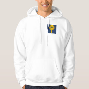 VESTE  A CAPUCHE BLANCHE  TOP DESIGN  INDIANA USA
