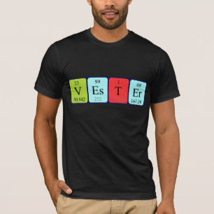 Vester periodic table name shirt