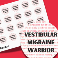 Vestibular Migraine Warrior Chronic vertigo Button