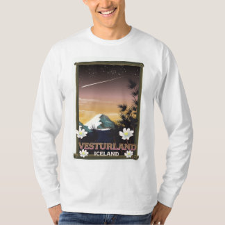 Vesturland Iceland travel poster T-Shirt