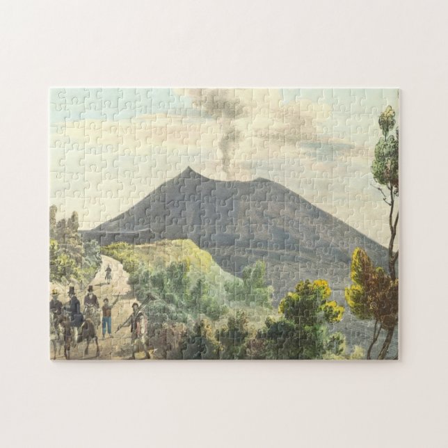 Vesuvius Active Volcano 1832 Naples Italy Jigsaw Puzzle (Horizontal)