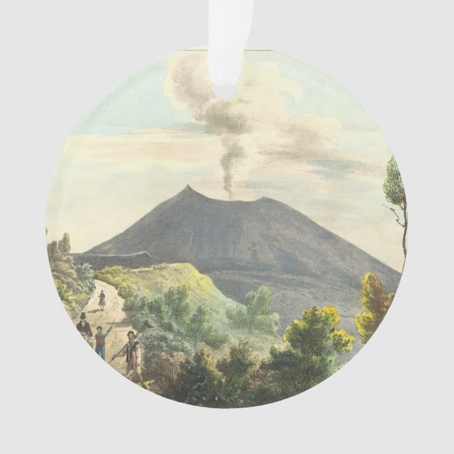 Vesuvius Active Volcano 1832 Naples Italy Ornament (Front)