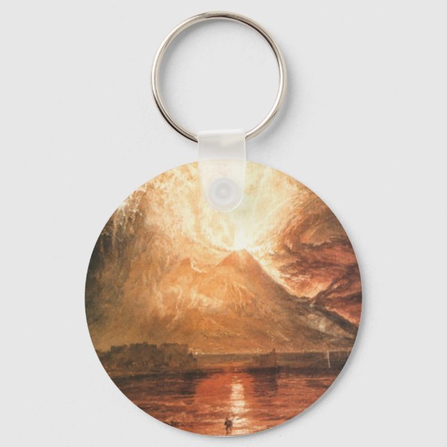Vesuvius Erupting Key Ring (Front)
