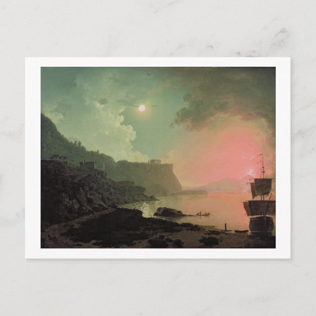 Vesuvius from Posillipo, c.1788 (oil on panel) Postcard (Front)