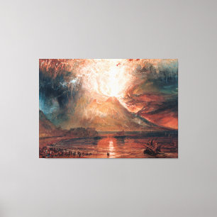 Vesuvius in Eruption by J. M. W. Turner (1820) Canvas Print