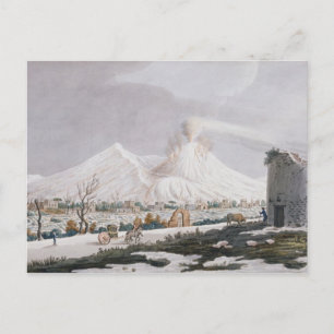 Vesuvius in Snow, plate V from 'Campi Phlegraei: O Postcard