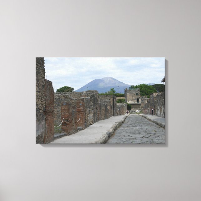 Vesuvius-Pompeii Canvas Print (Front)