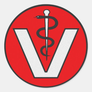 Vet Classic Round Sticker