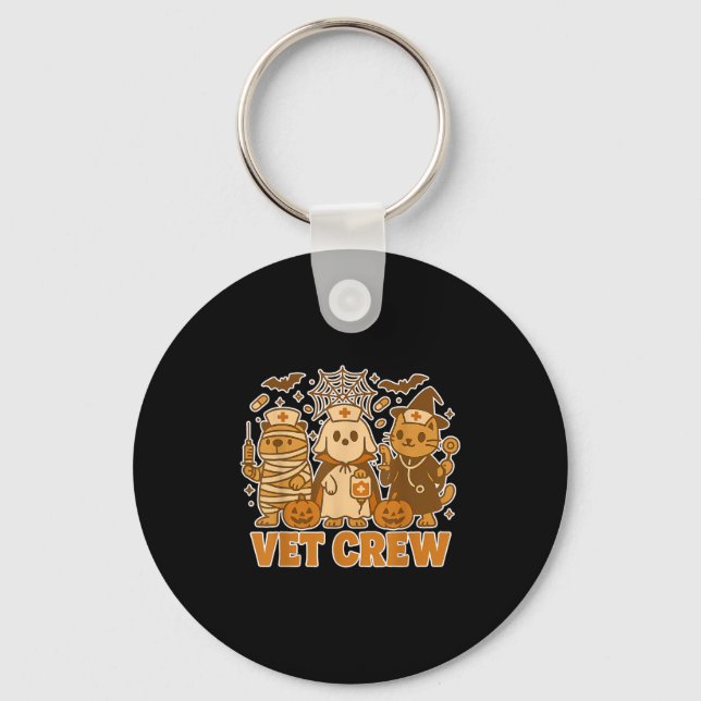 Vet Crew Halloween Costume Dog Cat Capybara Pet Te Key Ring (Front)