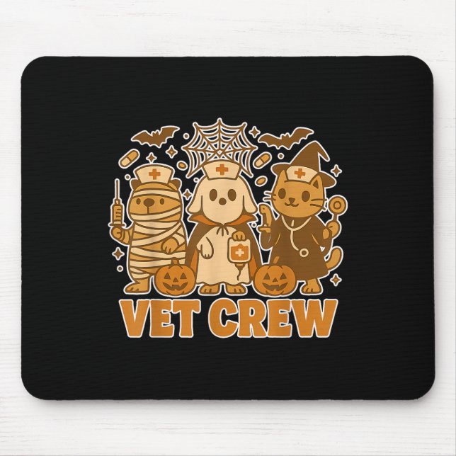 Vet Crew Halloween Costume Dog Cat Capybara Pet Te Mouse Mat (Front)