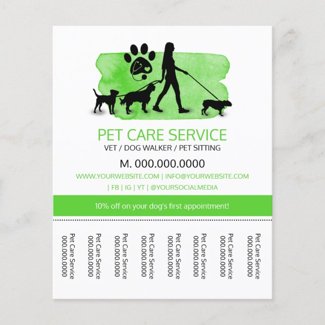 Vet / Dog walker / Pet Care Sitting (Front)