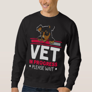 Vet In Progress Loading Animal Doctor Future Veter Sweatshirt