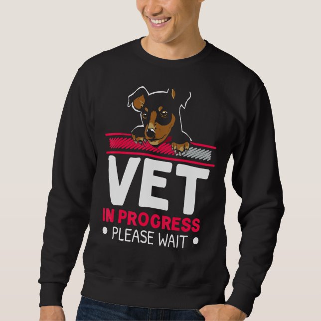 Vet In Progress Loading Animal Doctor Future Veter Sweatshirt (Front)