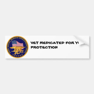 VET MED BUMPER STICKER