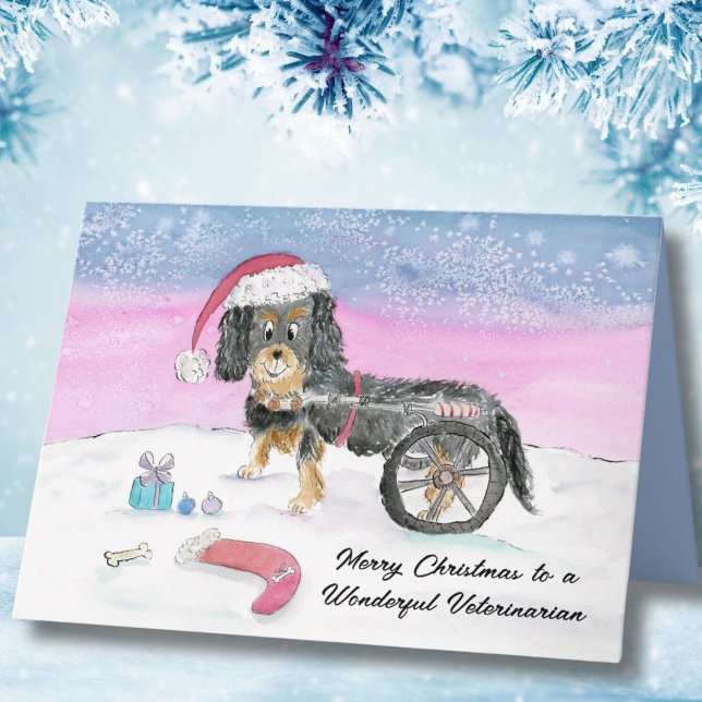 Vet Merry Christmas Cavalier King Charles Spaniel Card (Creator Uploaded)