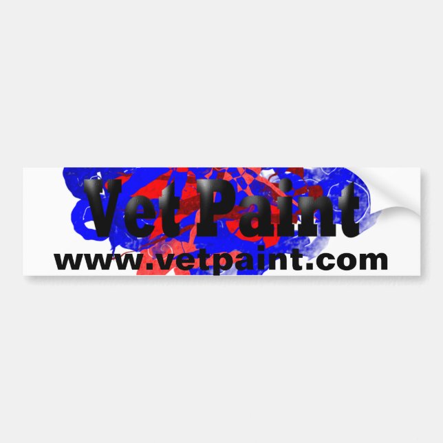 Vet Paint Logo Bumper Sticker (Front)