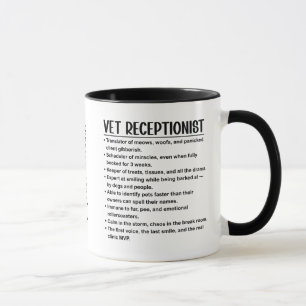 Vet receptionist mug