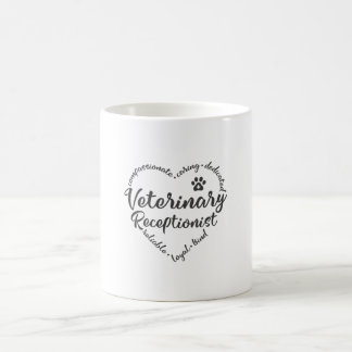 Vet receptionist veterinary receptionist coffee mug