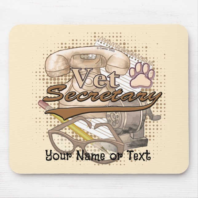 Vet Secretary Mouse Mat (Front)