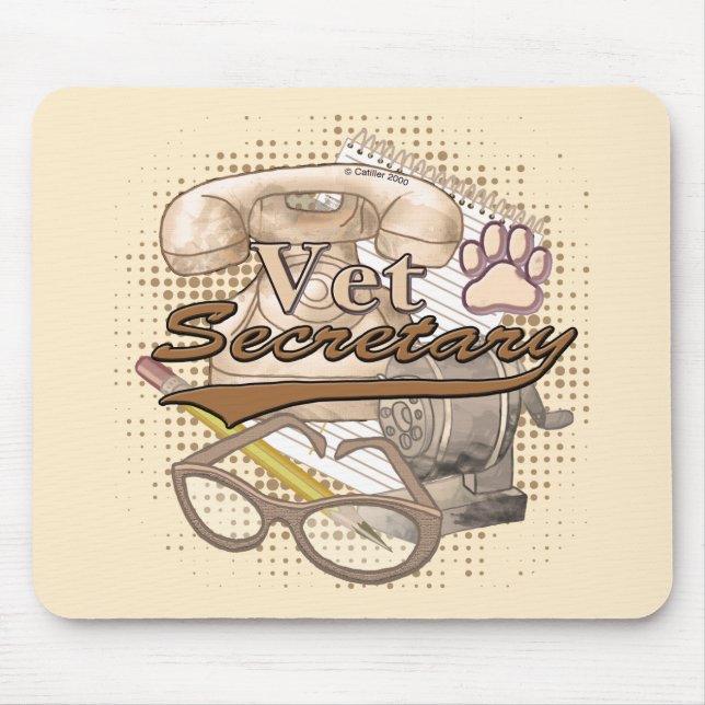 Vet Secretary Mouse Mat (Front)