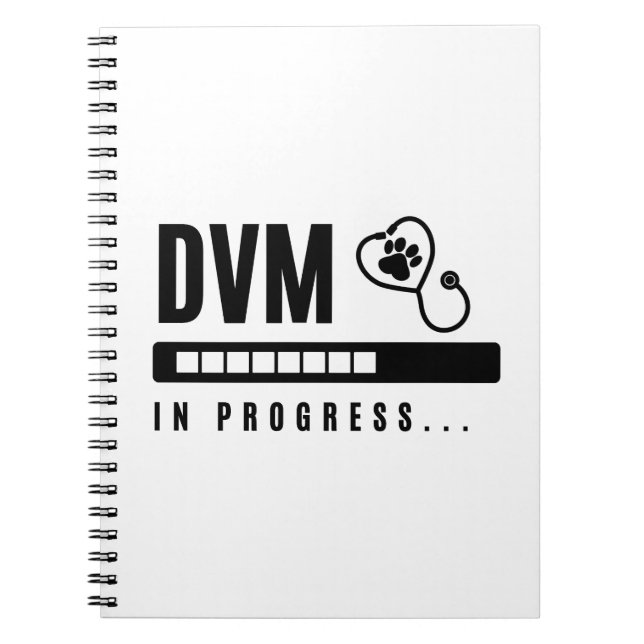 Vet Student Gift, DVM Stude Notebook (Front)