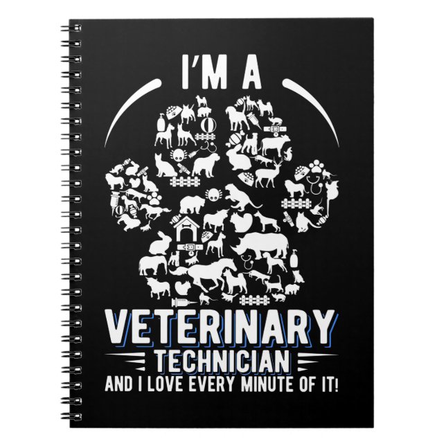 Vet Tech Appreciation Veterinary Technician Notebook (Front)
