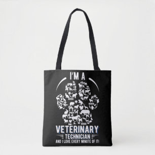 Vet Tech Appreciation Veterinary Technician Tote Bag