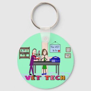 Vet Tech Art Gifts Key Ring