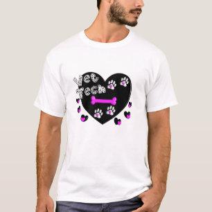 Vet Tech BLACK AND WHITE HEARTS T-Shirt