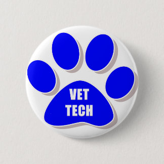 vet tech button blue