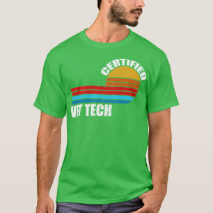 vet tech certified vintage retro job title 1 T-Shirt