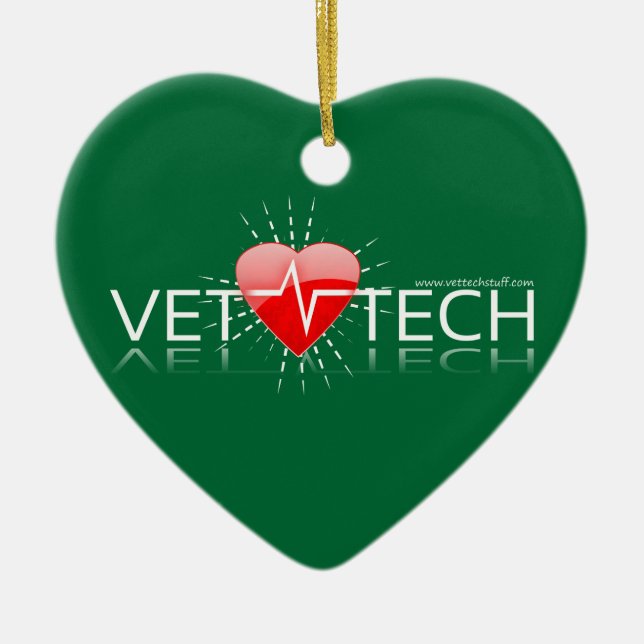vet tech Christmas ornament (Front)