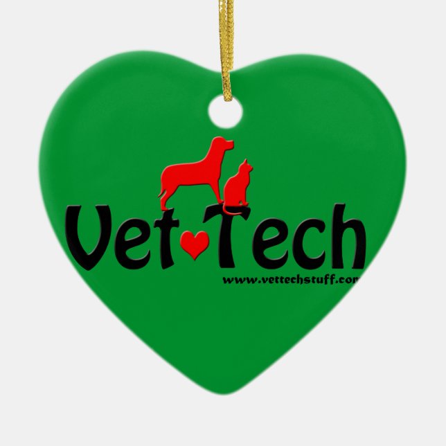 vet tech Christmas ornament (Front)