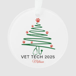 Vet Tech Christmas Tree  Ornament