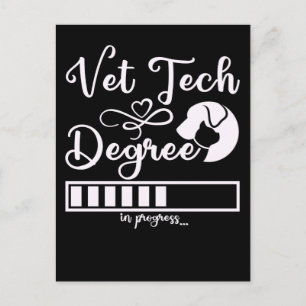 Vet Tech Degree Loading Future Veterinarian Postcard