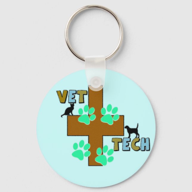 Vet Tech Gift Key Ring (Front)