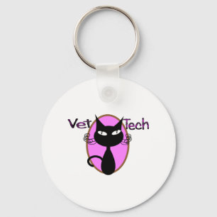 Vet Tech Gifts "Adorable Cat Design Key Ring