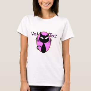 Vet Tech Gifts "Adorable Cat Design" T-Shirt