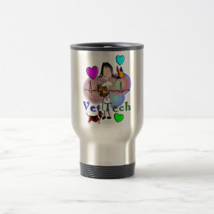 Vet Tech Gifts Unique Embossed Style Graphics Travel Mug