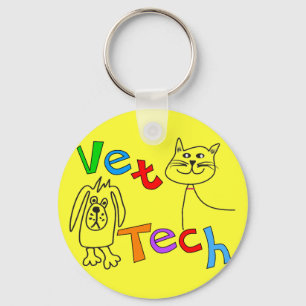 Vet Tech Gifts, Veterinary Technician Key Ring