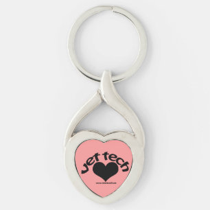 vet tech heart drop keychain