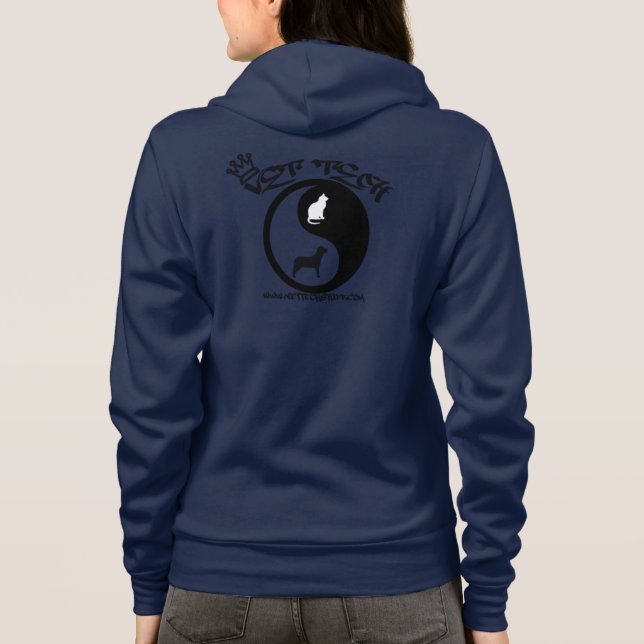Vet tech jacket hoodie graffiti style (Back)