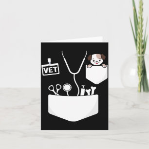 Vet Tech Kids Veterinarian Halloween Costume Card