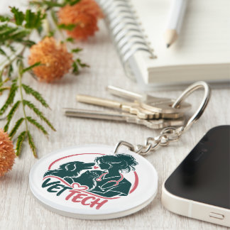 Vet Tech Love Keychain