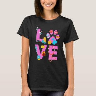 Vet Tech Love  Veterinary Technician 3 T-Shirt