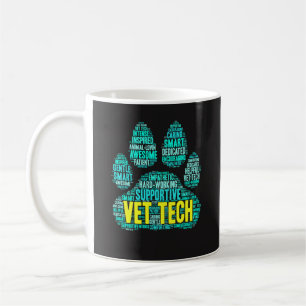 Vet Tech Mug - Cool Word Cloud for Veterinarians