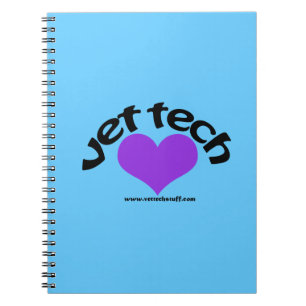 vet tech notebook blue