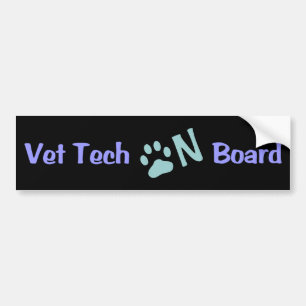 Vet Tech On Board #333 Bumper Sticker