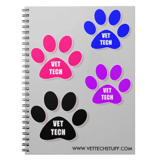 VET TECH PAW NOTEBOOK